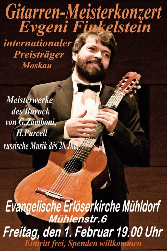 Plakat Konzert Evgeni Finkelstein